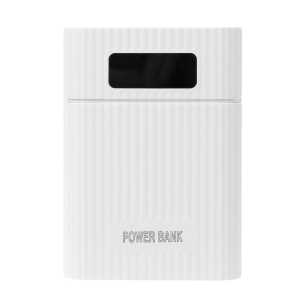 DIY 4x18650 Dual USB Power Bank för Case för Telefon Tablet Batteriladdning Förvaringsbox för Shell Batterihållare med LCD