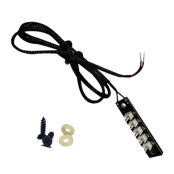 PC Vifte Hub Strøm Splitter Distributør 2Pin til 5-Utgangs Splitter For PC Kabinett