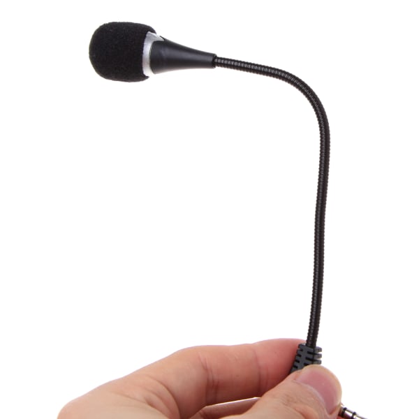 Mini 3,5 mm gränssnitt brusreducerande flexibel mikrofon för bärbar dator bärbar dator