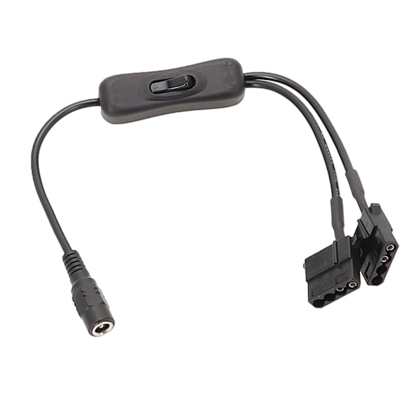 32cm DC5,5x2,1mm Plug to 4Pin för Molex datorfläkt Power Anslut datorfläkten till extern power One to one
