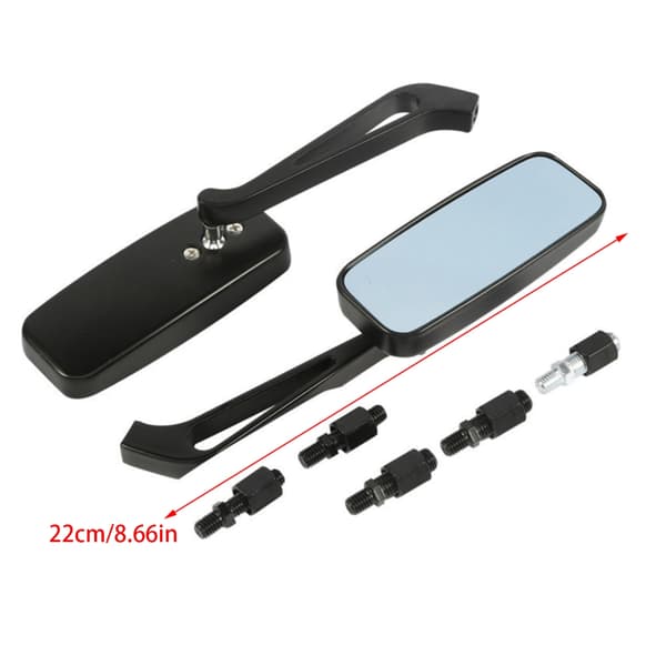 2st Universal Motorcykel Backspegel Styre Sidospegel Justerbar