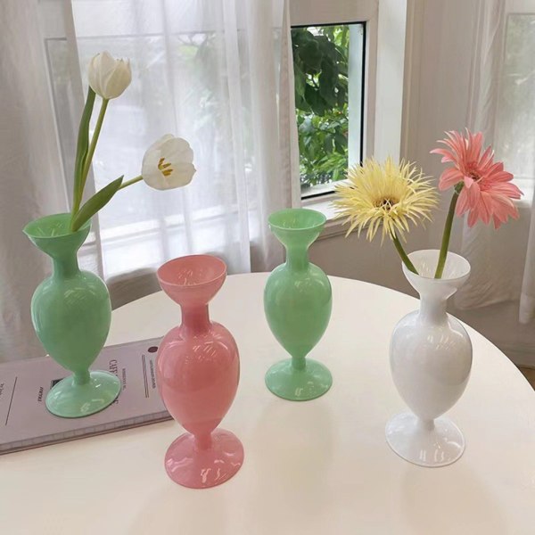 Glas blomvas dekorativa hydroponiska växtbehållare leveranser för hem sovrum sovsal dekoration present Green