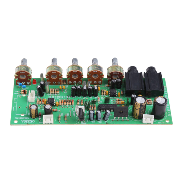 Dubbel AC 12V-15V PT2399 Digital mikrofon Ljudförstärkarkort Reverb Preamplifier Promote Tone Board