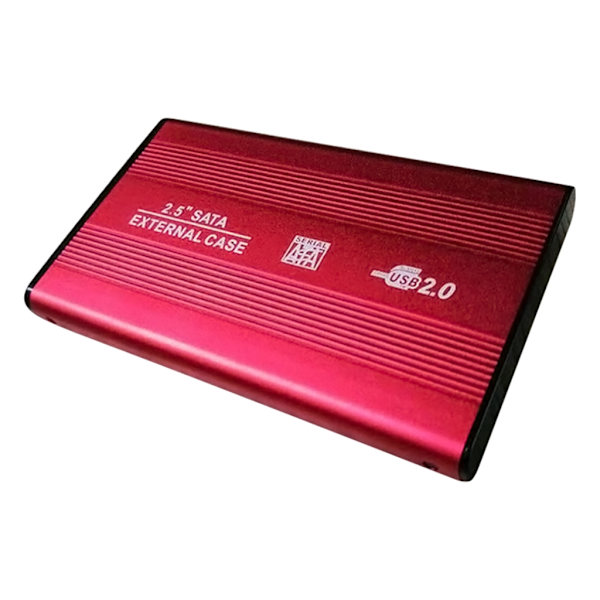 Aluminiumslegering 2.5inch HDD Kabinet USB2.0 til SATA Harddisk Kabinet Adapter Til 2.5inch HDD SSD Harddisk Kabinet Boks