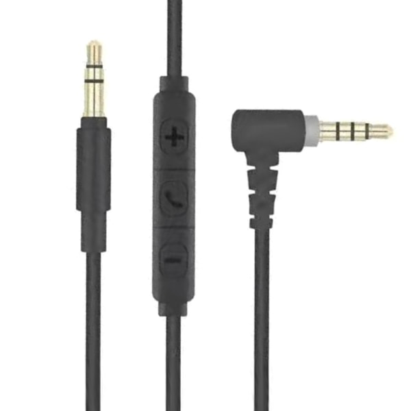 3,5 mm hörlurskabel för 1000XM3/XM4/XM5 headsetsladd Slitstark headsetsladd med in-line kontrollmikrofon