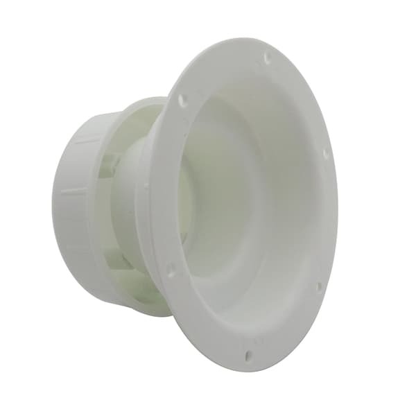 Runde RVs Rørlegger Ventilhette 1-2 3/8 Tommers Rør Kloakkventil Deksel for Tilhenger 2 stk