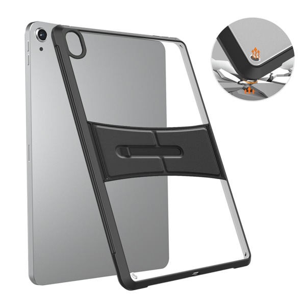 För Pad Mini 6 2021 för Case 8,3" Tri-Fold TPU Stand Cover Tablett för Shell För Funda 9 Mini 6 Pro11 Tablet Protect Black