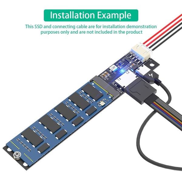 Avansert M.2 NVMe SSD til PCIE SFF 8611 Adapter for rask dataoverføring