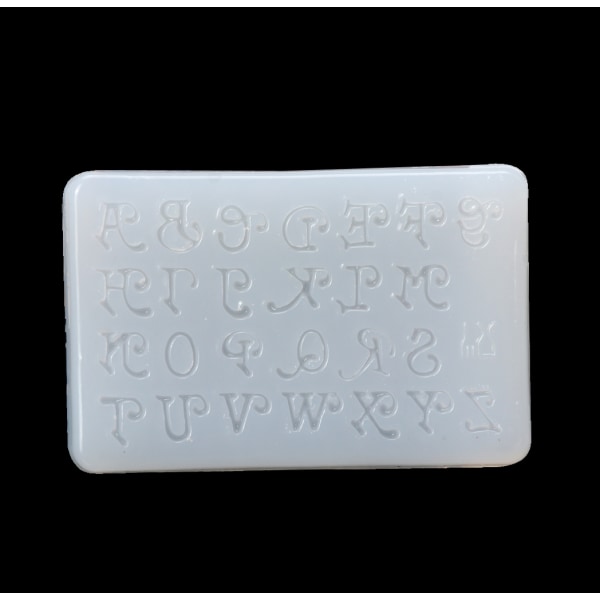 Mini Letter Resin Molds Små Silikon Alfabet Epoxi Form för DIY Nyckelring Hänge Örhänge Smycken Dekoration