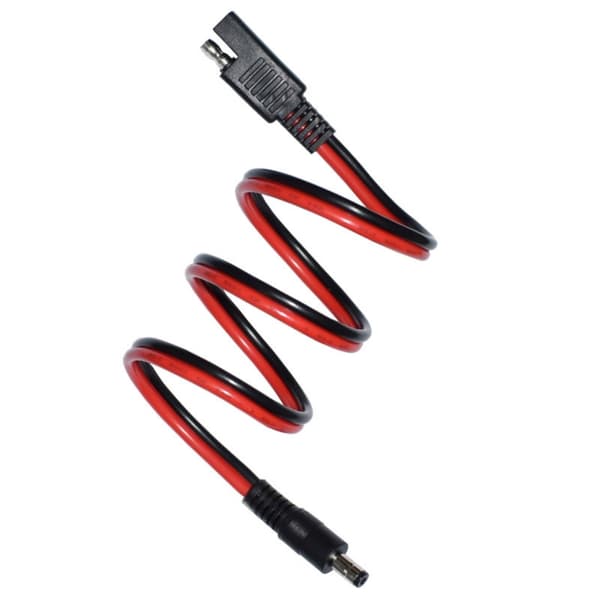 14AWG 60cm SAE 2-pinners til DC5.5mm strømforlengelseskabel for bærbare strømkilder og lader