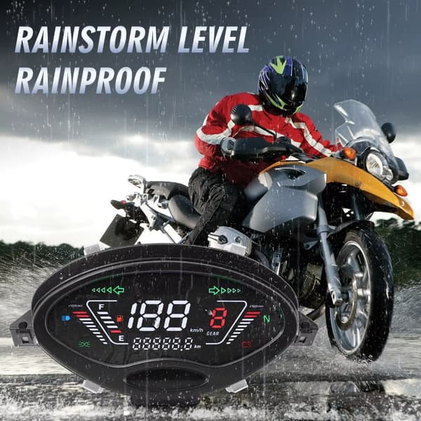 Præcist Motorcykel LCD Digitalt Instrument med Natbelysning Til Wave125S