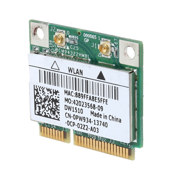 Dual Band 2,4+5G 300Mbps 802.11a/b/g/n WiFi trådlöst halvt mini PCI-Express-kort