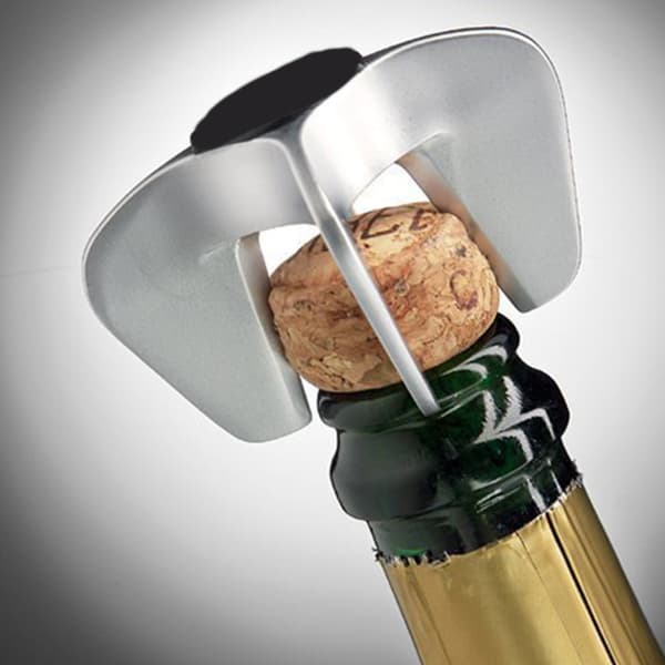 Multifunksjonell Sølv Champagneåpner Rustsikker Design For Vinelskere