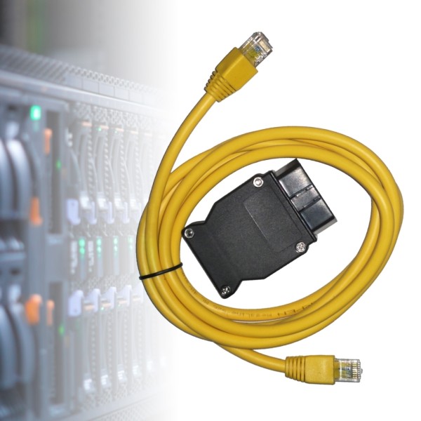 Enet OBD2 RJ45-kabel, Ethernet-kabel RJ45 Ethernet-anslutningsverktyg till OBDII-gränssnitt Kabelbilsdiagnostikkodning