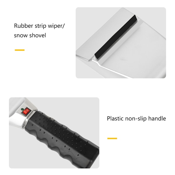 12V Bilfönster Uppvärmd Rengöringsskyffel Bil Vindruta Snöskyffel Isskrapa