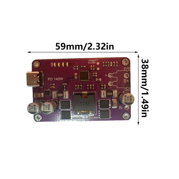 PD3.1 3S 3S Litium Batteri Ladebrett Modul Lading Utlading Integrert Mo