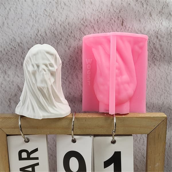 Støbeforme Slørkraniestøbeforme Silikoneform Ornament Epoxyharpiksforme