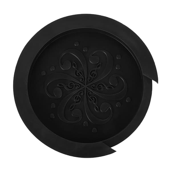Silikon akustisk gitarr cover Svag ljudbuffertplugg Gitarrtillbehör Black