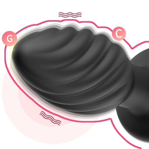 Trådlös fjärrkontroll Ass Vibrator Vibrerande Butt Plug Man Prostatamassager