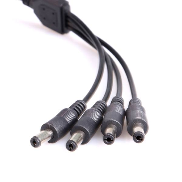 Power DC5,5x2,1mm Anslut dina enheter med enkelhet hona till hane power 22/0,12ASx2C huvudsladd One to eight