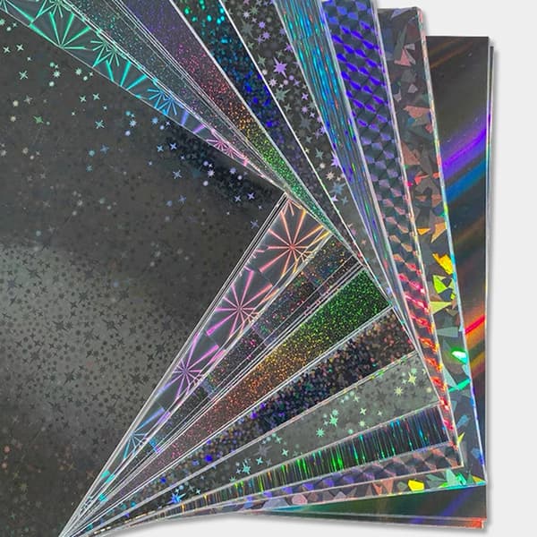 20 st Glitterpapper Skimrande Plastpapper för Scrapbooking