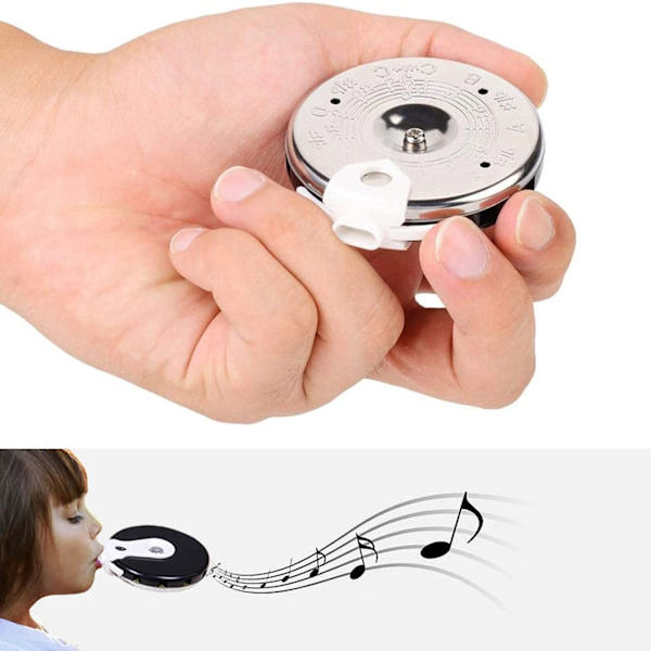 13 toner Pitch Pipe Tuner C-C Notväljare Elgitarr Tuner C-C Musiknoter Instrument Stämningsenhet Enkel att använda