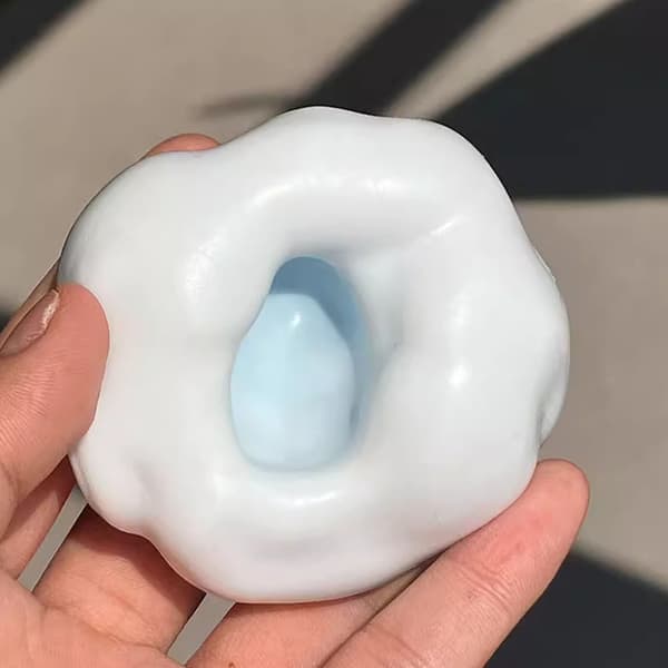 Klemme Kattepoter Dekompression Legetøj Sjov Stressaflaster Elastisk Æltbart Legetøj sky blue