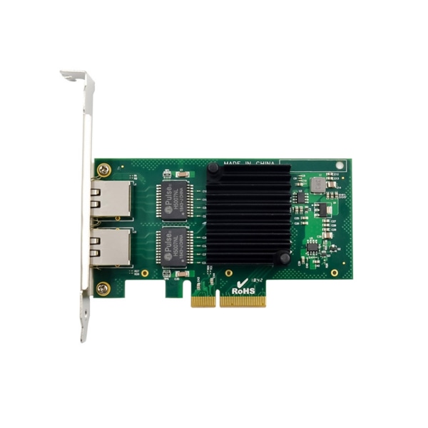 10/100/1000 Mbps PCI Express nätverksadapter Intel I350-T2 Dubbla RJ45-portar, PCI-E x4, Ethernet-server nätverkskort
