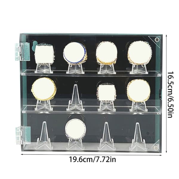 Akryl Baseball Ringer Utstillingsvindu Slots Display Case for Samlerringer