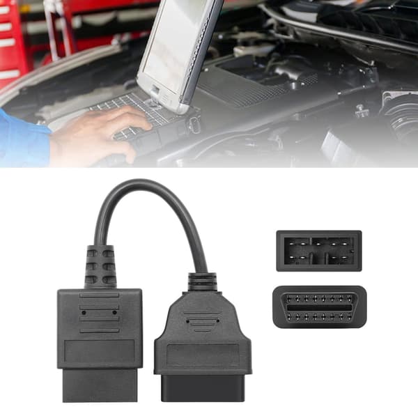 Bil OBD2 Diagnostisk Adapterkabel 9-pinners Kontakt for Effektiv Feildeteksjon
