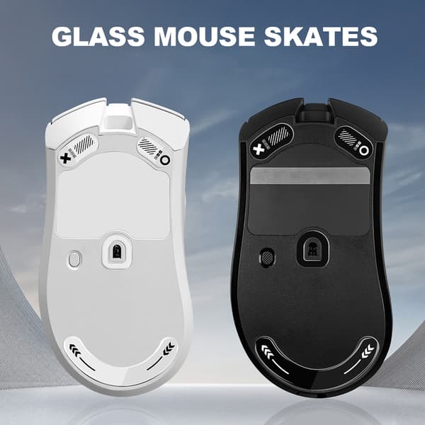 Glas Musefødder Spil Museskøjter Til DeathAdder Forbedret Nøjagtighed Black