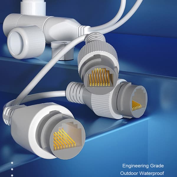 Anti-interferens vanntett PoE-splitter bærbar Ethernet-splitter holdbar-