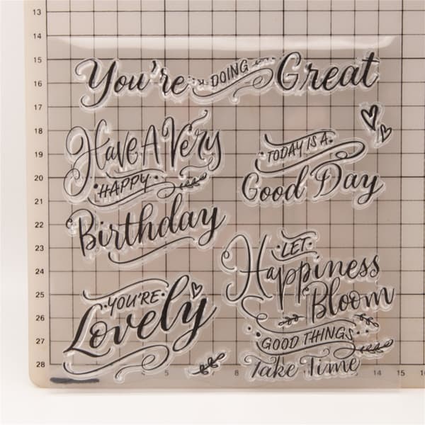 Scrapbooking Dekorativ Stempel Klar Silikone Stempel til Kortfremstilling Dagbog