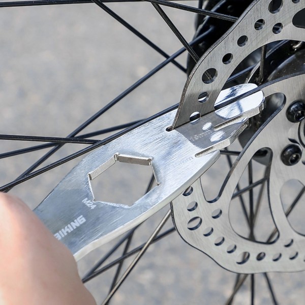 Diameter 21mm 10T M24 Hexagon Hole Cykel Pedal Skiftnyckel Cykel Pedal Borttagningsnyckel Långt handtag Fleranvändning Pedal Borttagningsverktyg