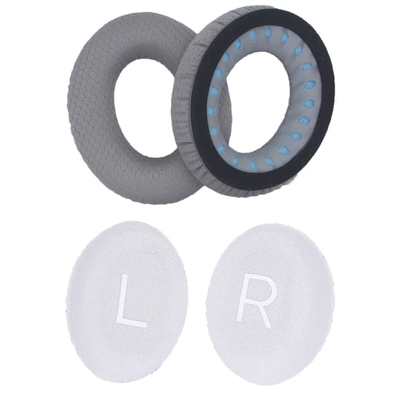 Erstatnings Mesh Stoff Øreputer Øreputer Øremuffer for QC45 QCSE New Quiet Comfort Wireless Black