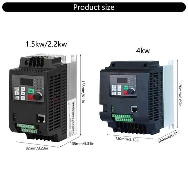 220V Variabel Frekvens Inverter Universel Frekvens Hastighedsregulator 4kw