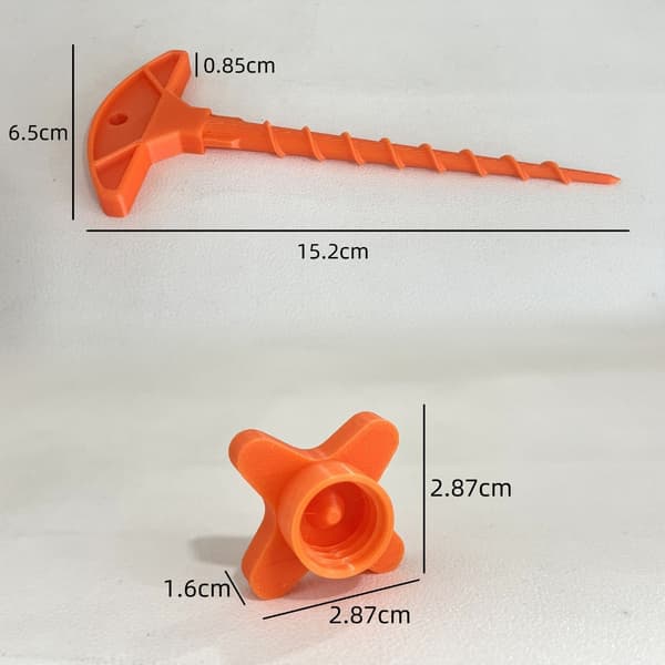 Solid Plastforseglingshette med Innebygd Avløpsåpner for Glasslimrør A