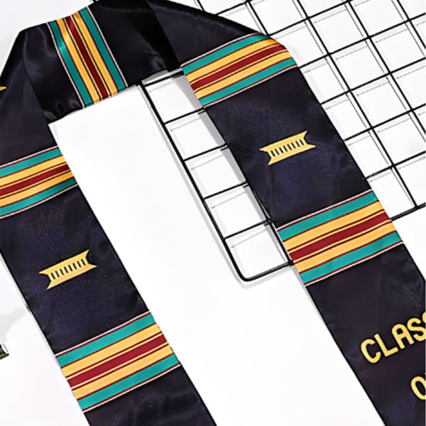 Fargerik Graduation Sash Stole Fotorekvisitter for Valedictorian Lang Sash