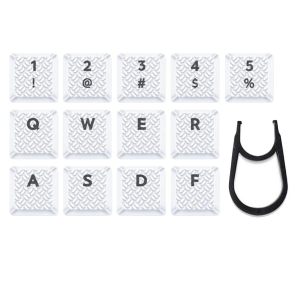 13 stk. Key Texture Tactility Backlit Keycaps til GL Tactile Switch til Logitech G813/G815/G915/G913 TKL RGB Tastatur