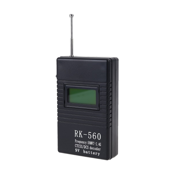 RK560 Bärbar 50MHz-2,4GHz handhållen frekvensräknare med antenn för CTCSS Walkie Talkie Radiosignal Frequency Test