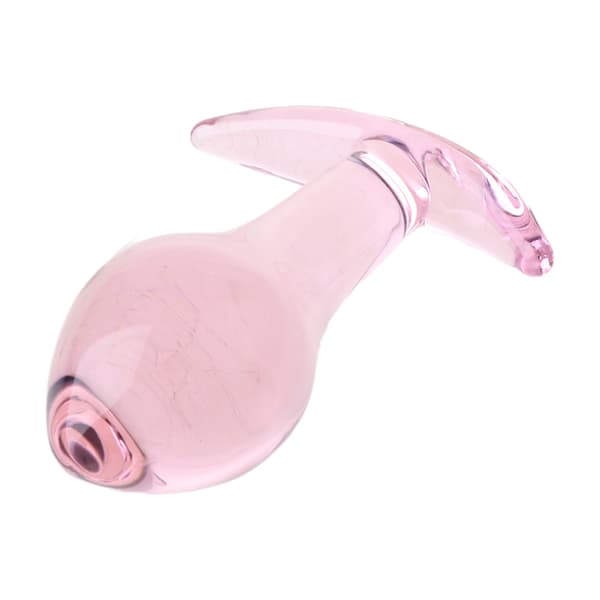 3st Rosa Kristall Anala Pluggar Glas Pärla Butt Plug Anus Dilator Glas Anala Bollar