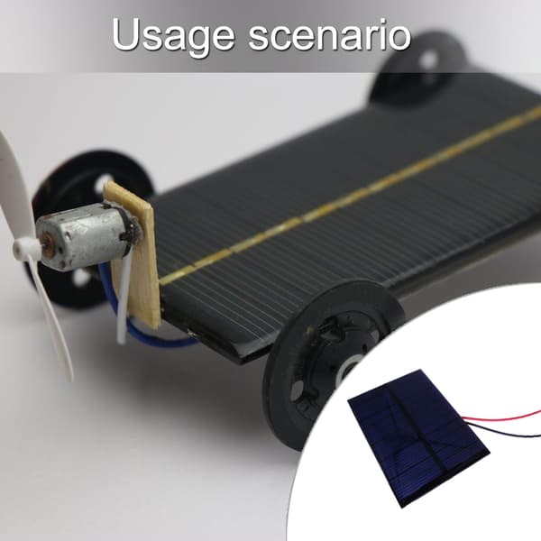 Solcellepanel 6V Polysilisiummodul Lett å bære for DIY og pedagogisk bruk