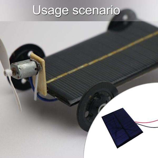 Solpanel 6V Polysilicium Modul Let at Bære til DIY & Uddannelsesmæssig Brug