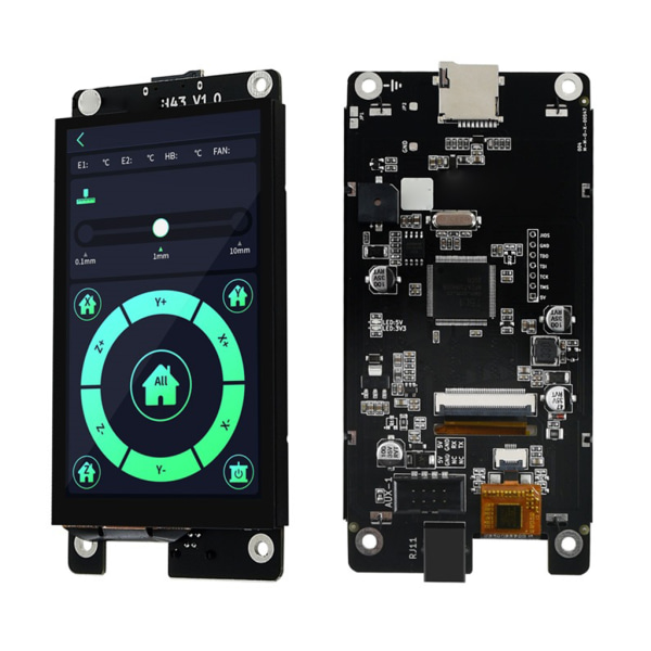 MKS H43 V1.0 3D Printer Screen Controller Board med Apdator Kit 4,3 tum IPS 800x480 LCD för pekskärm användning Marlin2.x Matching MKS GEN L