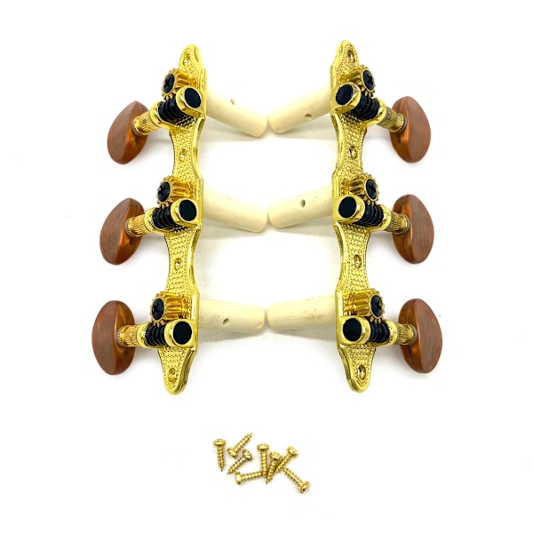 6 st 3R3L Gitarrstämskruvar, 1:18 Utväxling Akustisk Gitarr Stämskruvar Elgitarr Stämnycklar Gitarr Mekanik