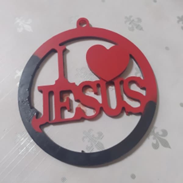 Tilpasset Form Jesus Kristus Nøglering Form Epoxy Krystal Silikone Form