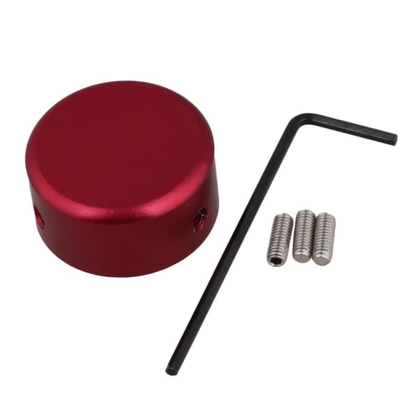 Elektrisk gitarr Effekt Pedal Toppers Gitarr Effekt Fot Spik Cap med insatsskruvar Gitarr Effekt Make Cap Metallknappar Silver