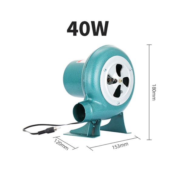 12VDC Elektrisk Smieblåser Kullstarter Røykervifte Multicolor 40 watts