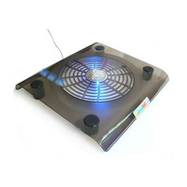 Laptopkylare USB -kylning Stor fläkt LED Light Cooler Base Pad Stativ för 15" PC Notebook