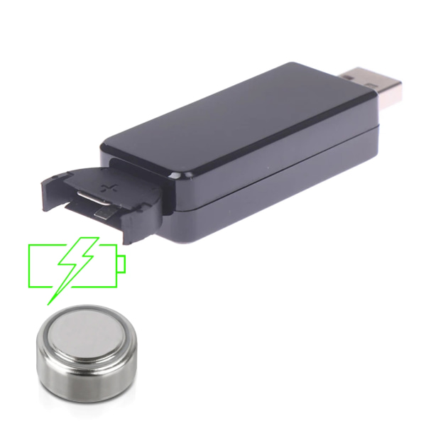 3,7V USB Lithium Coin Batteriladdare Laddar brett för lir2016,lir2032,lir2025 Batterier AC110-240V 50/60Hz Ingång